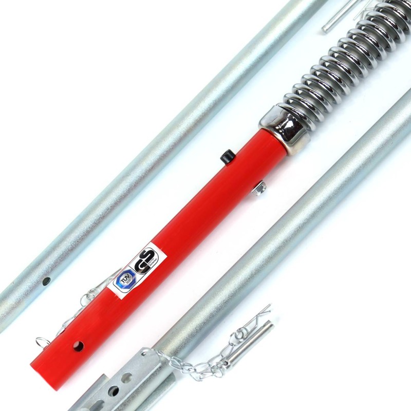 Bara de tractare pliabila rigida, 3 Tone, lungime 205cm cu amortizor, TUV CE - AVX-AM02477 - AMIO