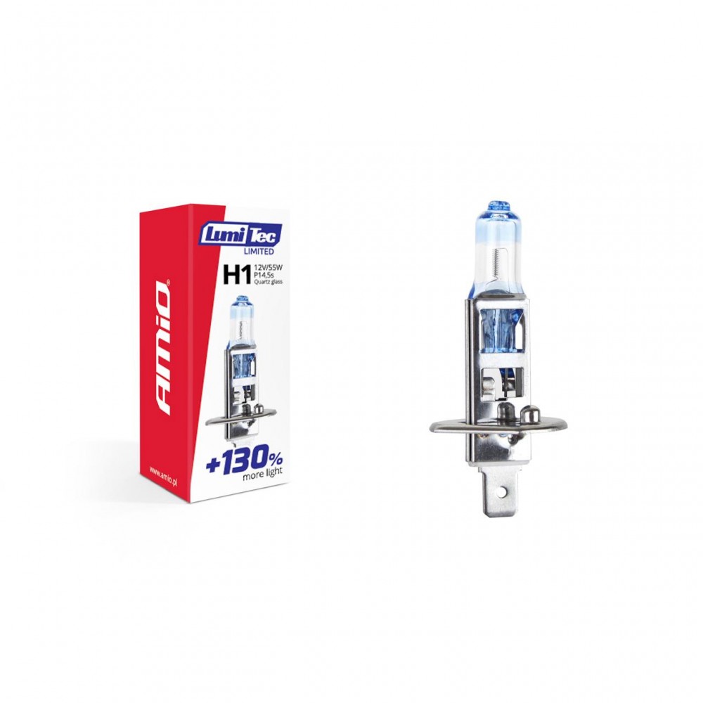 Bec halogen H1 12V 55W LumiTec LIMITED + 130% - AVX-AM02130 - AMIO