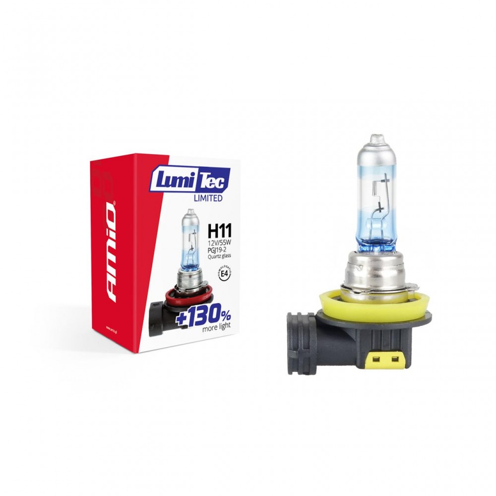 Bec halogen H11 12V 55W LumiTec LIMITED + 130% - AVX-AM02134 - AMIO