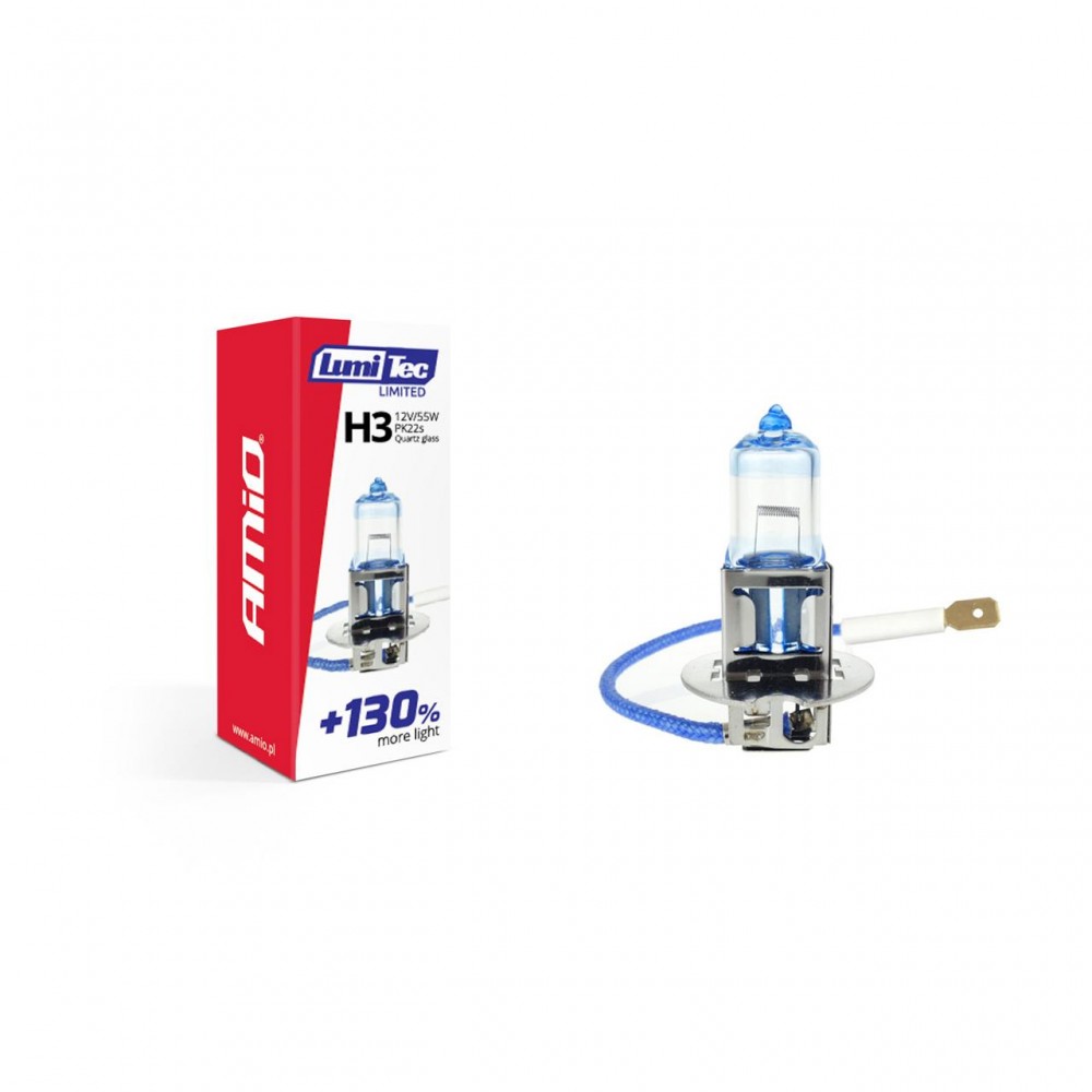 Bec halogen H3 12V 55W LumiTec LIMITED + 130% - AVX-AM02131 - AMIO