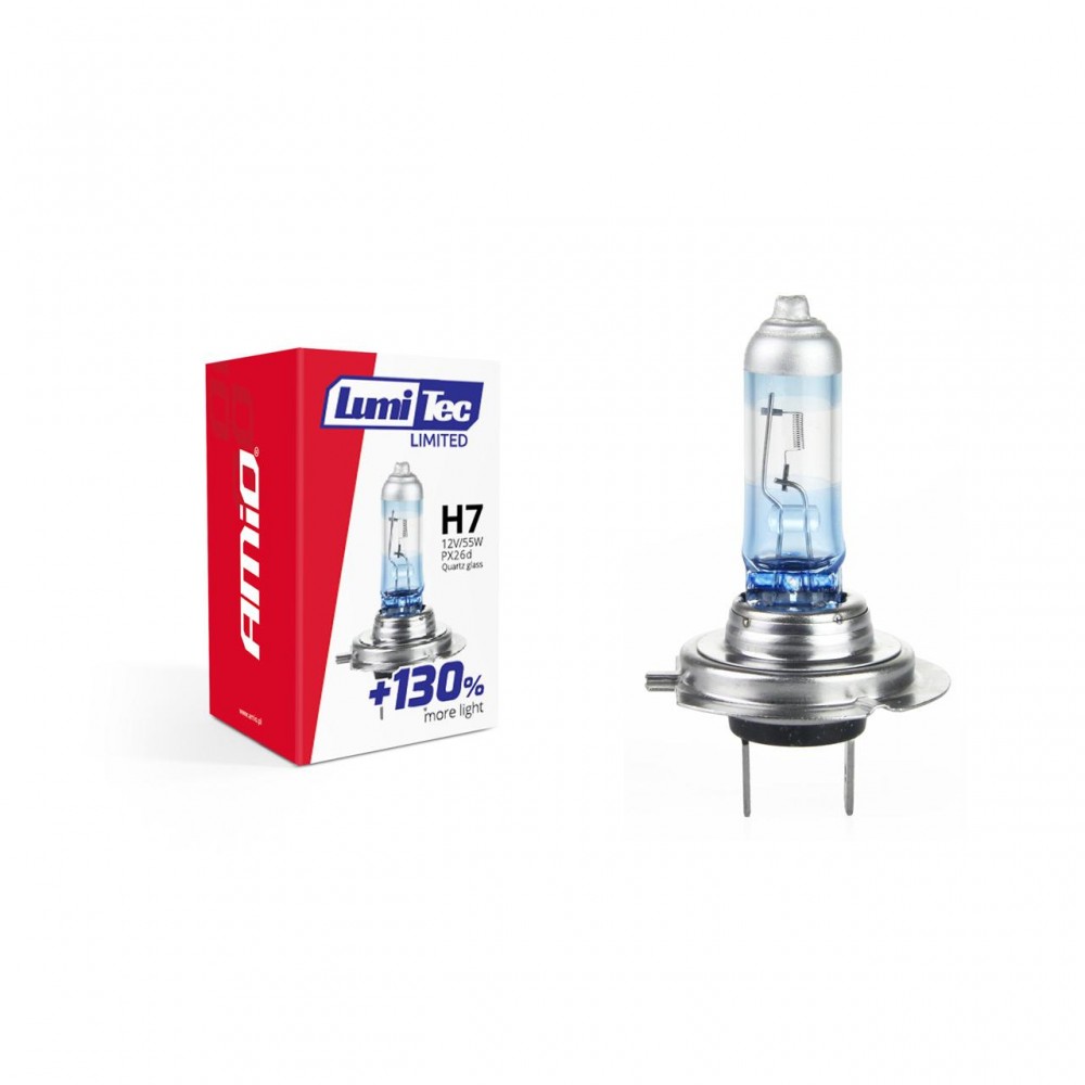 Bec halogen H7 12V 55W LumiTec LIMITED + 130% - AVX-AM02133 - AMIO