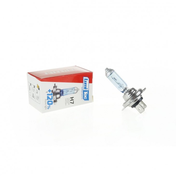 Bec halogen H7 12V 55W LumiTec SuperWhite + 120% - AVX-AM02138 - AMIO