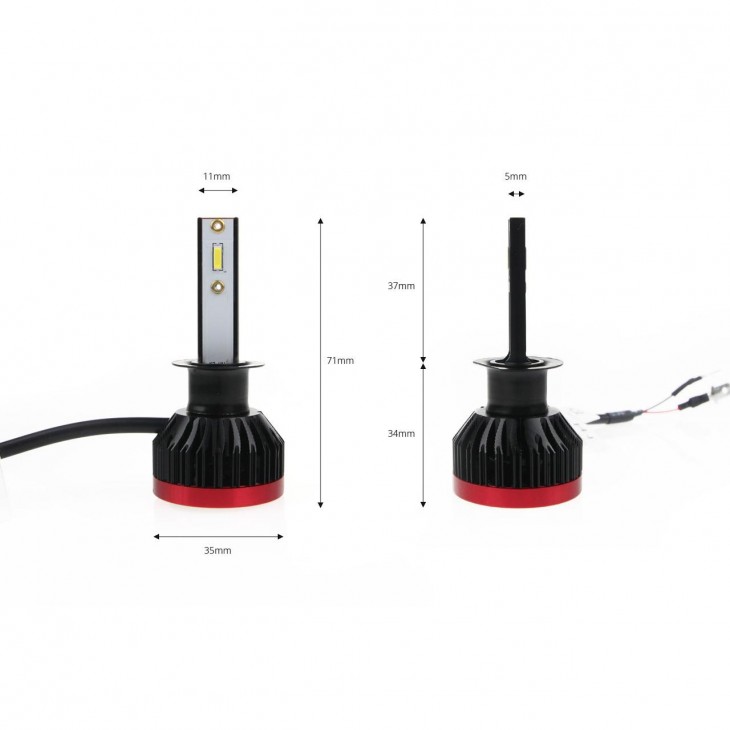 Becuri auto LED BF Series AMiO compatibil H1, destinat competitiilor auto sau off-road - AVX-AM02240 - AMIO