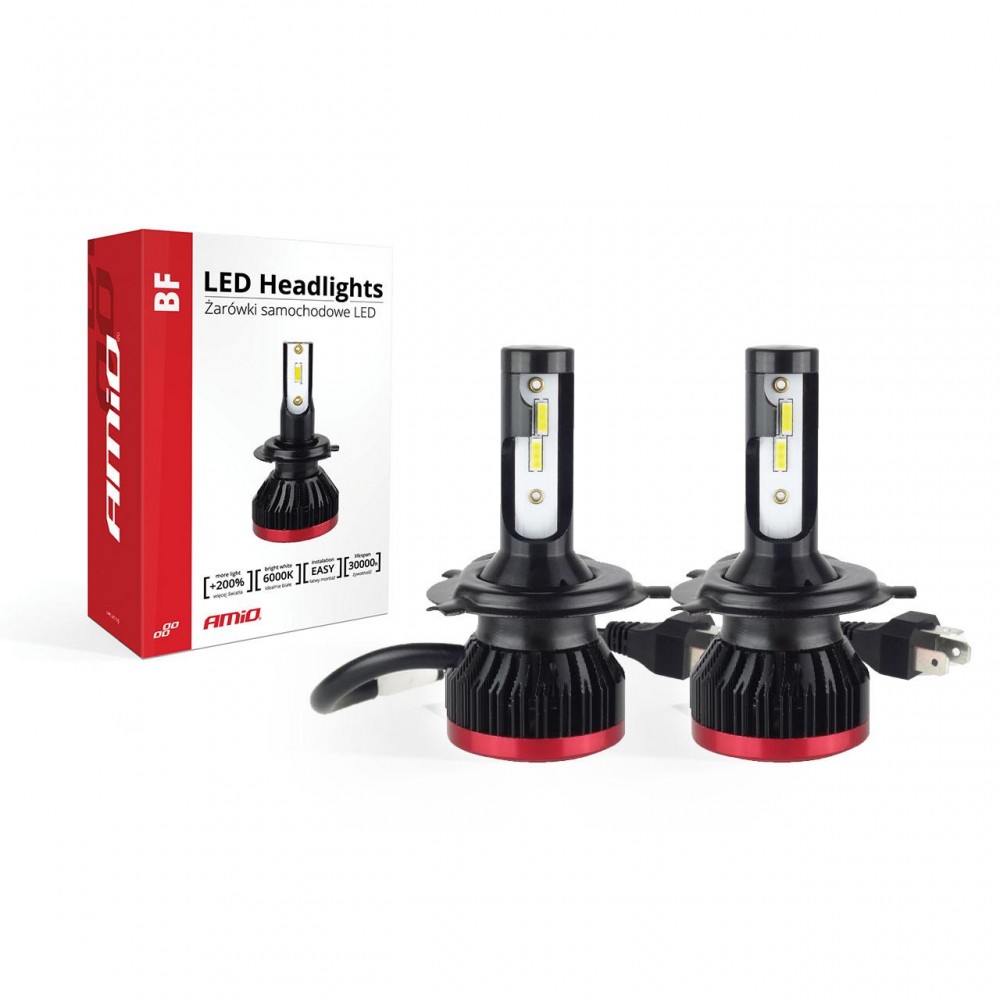 Becuri auto LED BF Series AMiO compatibil H4, destinat competitiilor auto sau off-road - AVX-AM02241 - AMIO