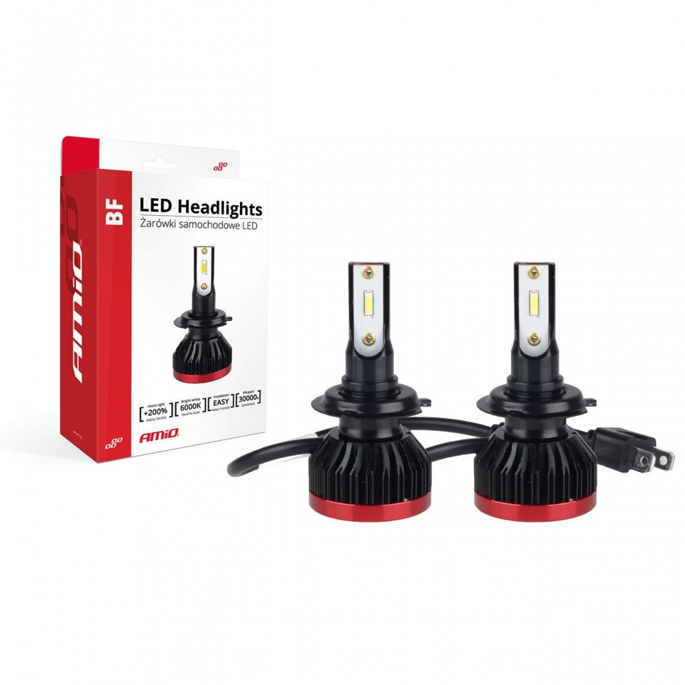 Becuri auto LED BF Series AMiO compatibil H7, destinat competitiilor auto sau off-road - AVX-AM02242 - AMIO