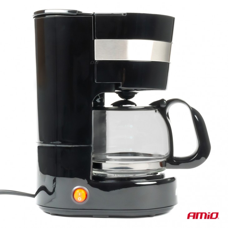 Cafetiera auto pentru TIR, Camion, Autocar, alimentare 24V, putere 300W, volum 650ml - AVX-AM03234 - AMIO