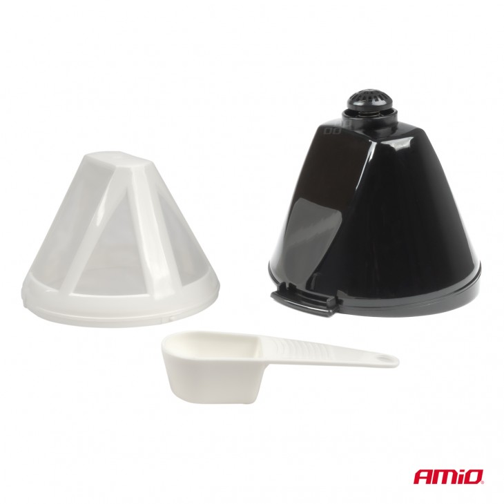 Cafetiera auto pentru TIR, Camion, Autocar, alimentare 24V, putere 300W, volum 650ml - AVX-AM03234 - AMIO
