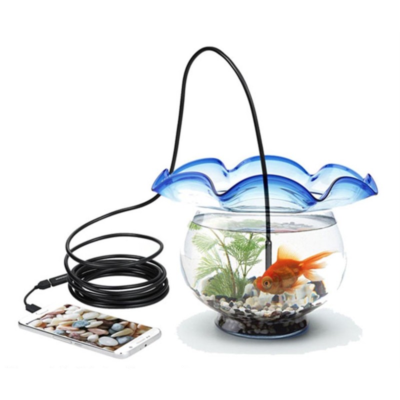 Camera endoscopica de inspectie, waterproof, 5,5mm, conectare Android/Windows prin microUSB - USB, lungime cablu 5m - AVX-AK252A - AVEX