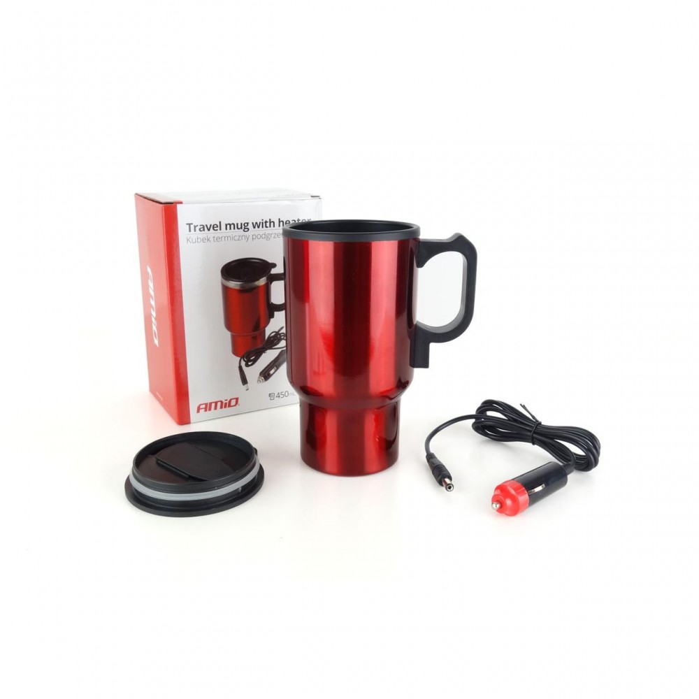 Cana termica cu functie de incalzire, 12V, 450ml - AVX-AM02177 - AMIO