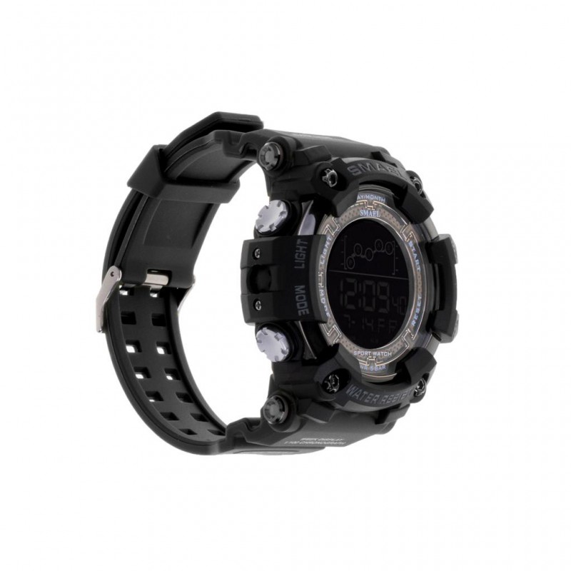 Ceas Militar pentru barbati, SMAEL, impermeabil, afisaj LED, culoare Negru - AVX-KX5268_1 - AVEX