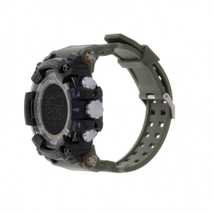 Ceas Militar pentru barbati, SMAEL, impermeabil, afisaj LED, culoare Verde - AVX-KX5268 - AVEX