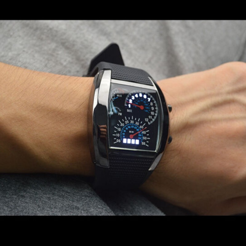 Ceas barbatesc LED, model Formula 1