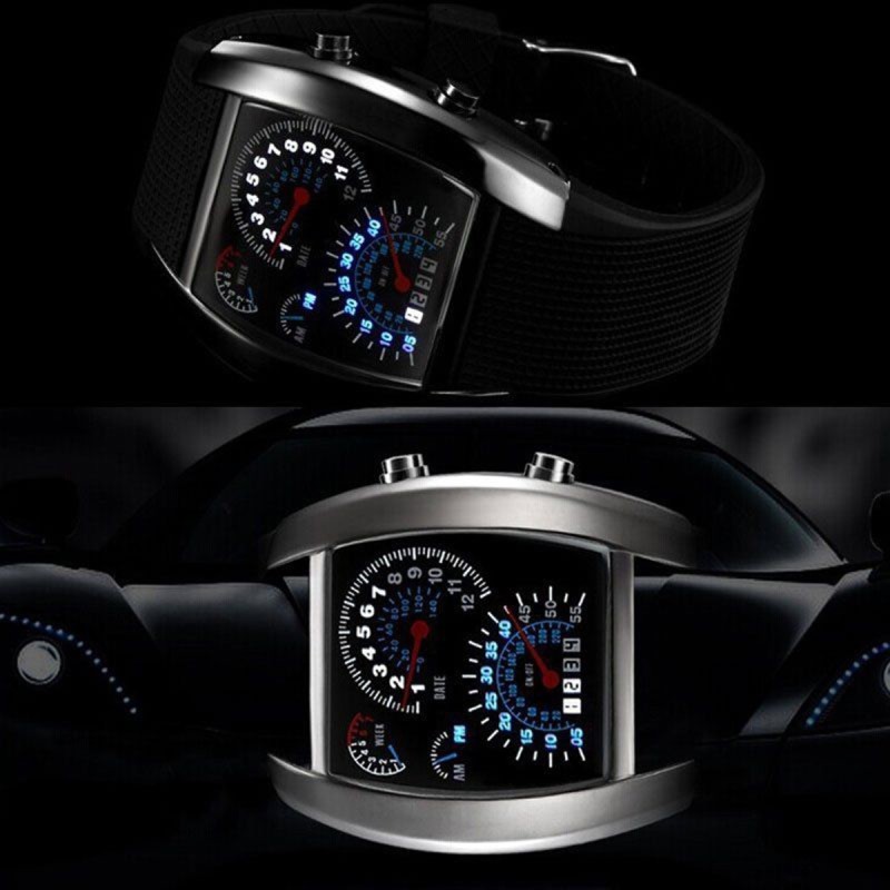 Ceas barbatesc LED, model Formula 1