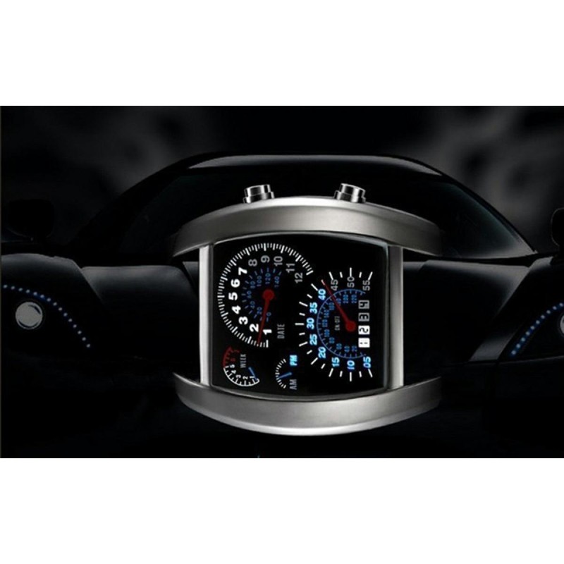 Ceas barbatesc LED, model Formula 1