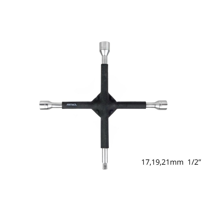 Cheie transversala cauciucata 17-19-21mm 1/2inch - AVX-AM02402 - AMIO