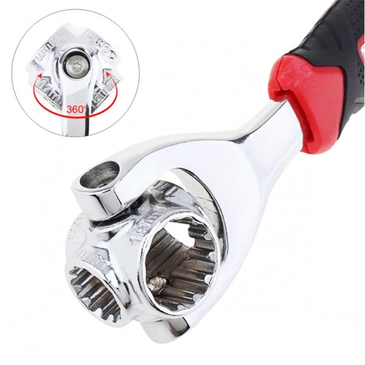 Cheie tubulara universala multifunctionala din metal rezistent, 8-19mm, AVX-AG476B - AVX-AG476B - AVEX
