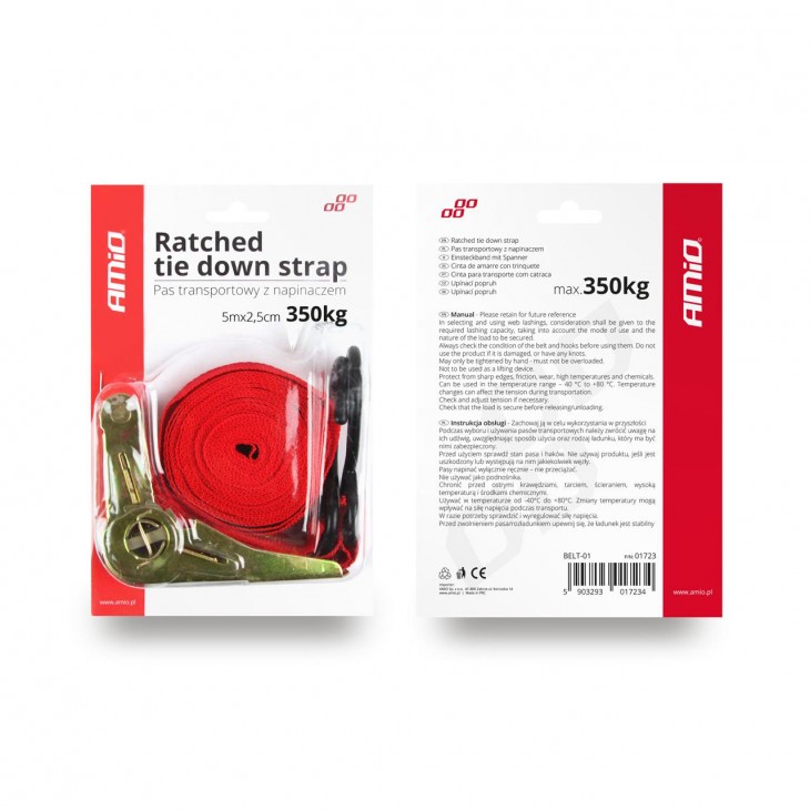 Chinga asigurare si fixare marfa 350kg 5m - AVX-AM01723 - AMIO