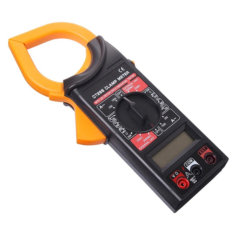 Clampmetru digital cu afisaj LCD, cu husa inclusa (multimetru digital)