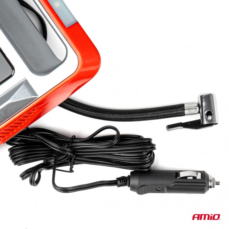 Compresor Auto Digital cu display LCD si lampa LED cu functie de iluminare si pulsare, alimentare 12V, AVX-AM03268 - AVX-AM03268 - AMIO
