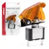 Comutator iluminat (intrerupator) cu protectie, destinatie auto, moto, ATV, SSV, Off-Road, model TOP GUN, tensiune 12V - 24V, culoare Orange, AMIO