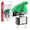 Comutator iluminat (intrerupator) cu protectie, destinatie auto, moto, ATV, SSV, Off-Road, model TOP GUN, tensiune 12V - 24V, culoare Verde, AMIO