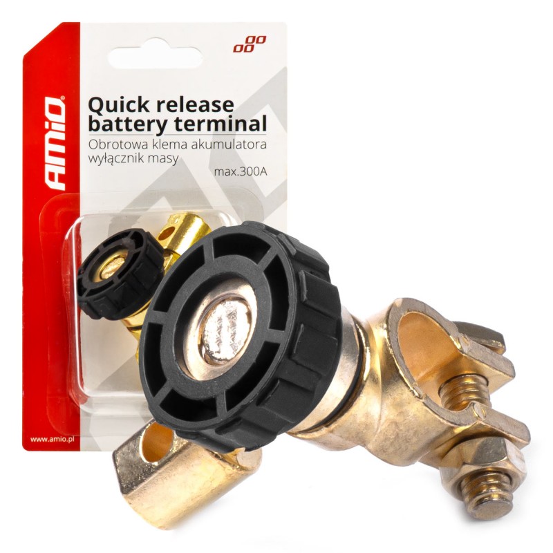 Comutator rotativ Contact General cu montaj pe borna bateriei, 12V - 24V - AVX-AM03021 - AMIO