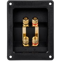 Conector boxa, forma patrata cu 4 contacte aurite, 123 x 96 mm