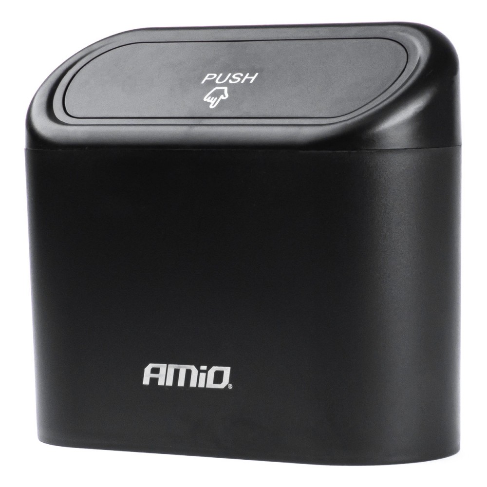 Cos de gunoi suplimentar pentru autoturisme, dimensiuni 17 x 9 x 9 cm, culoare Neagra - AVX-AM03235 - AMIO