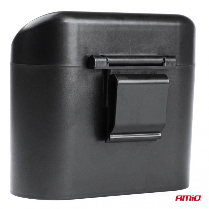 Cos de gunoi suplimentar pentru autoturisme, dimensiuni 17 x 9 x 9 cm, culoare Neagra - AVX-AM03235 - AMIO