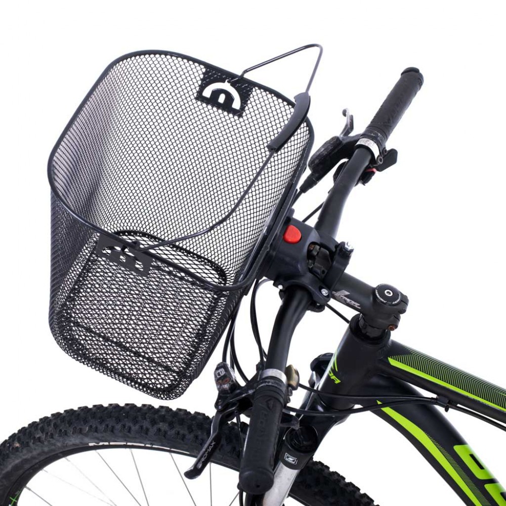 Cos metalic pentru bicicleta cu maner, demontabil, conceput pentru a fi montat in partea din fata - AVX-KX5068 - AVEX