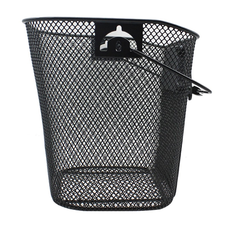 Cos metalic pentru bicicleta cu maner, demontabil, conceput pentru a fi montat in partea din fata, culoare Neagra - AVX-RW15A - AVEX