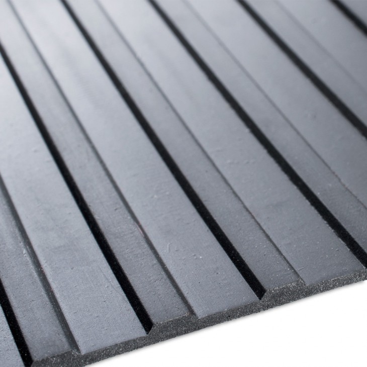 Covor Antiderapant din Cauciuc, Linoleum din Cauciuc pentru Protectie Podea Auto - model STRIATII MARI - AVX-SBR-SM - AVEX