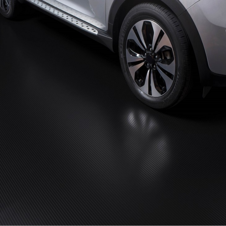 Covor Antiderapant din Cauciuc, Linoleum din Cauciuc pentru Protectie Podea Auto - model STRIURI FINE - AVX-SBR-SMI - AVEX