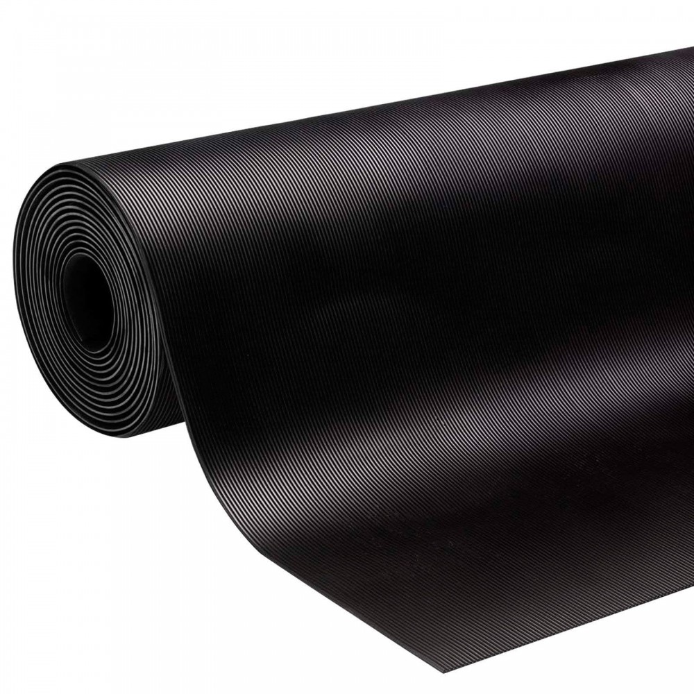 Covor Antiderapant din Cauciuc, Linoleum din Cauciuc pentru Protectie Podea Auto - model STRIURI FINE - AVX-SBR-SMI - AVEX