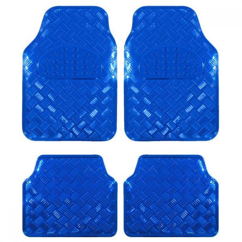 Covorase Auto Universale, model Diamond, culoare Crom Albastru - AVX-T2031 - AVEX