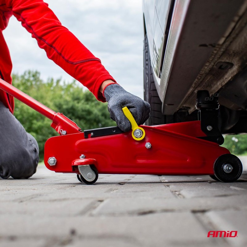 Cric hidraulic de tip CROCODIL cu actionare manuala, capacitate ridicare 2000 kg - AVX-AM01035 - AMIO