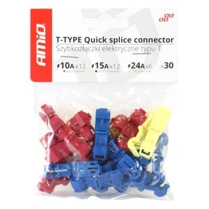 Cuplaje electrice pentru imbinari rapide de tip T, mix cutie de 30 buc, AMIO