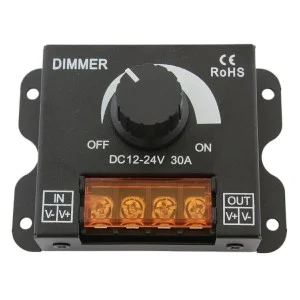 Dimmer LED cu reglaj manual, 12V - 24V, 360W - 720W, 30A