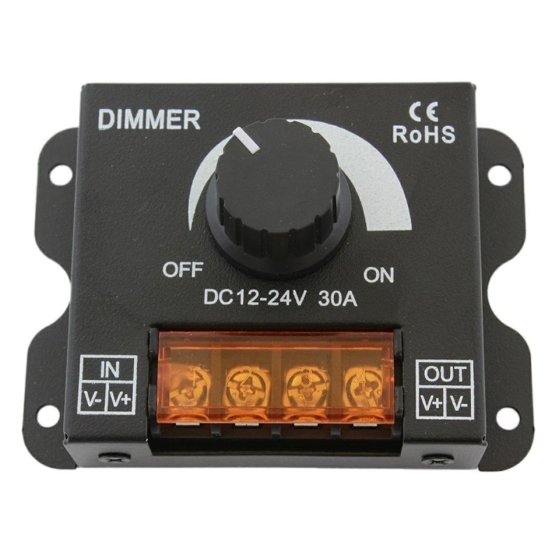 Dimmer LED cu reglaj manual, 12V - 24V, 360W - 720W, 30A - AVX-AG132C - AVEX