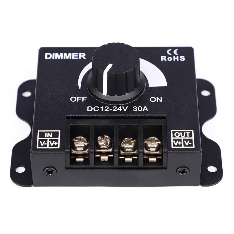 Dimmer LED cu reglaj manual, 12V - 24V, 360W - 720W, 30A - AVX-AG132C - AVEX