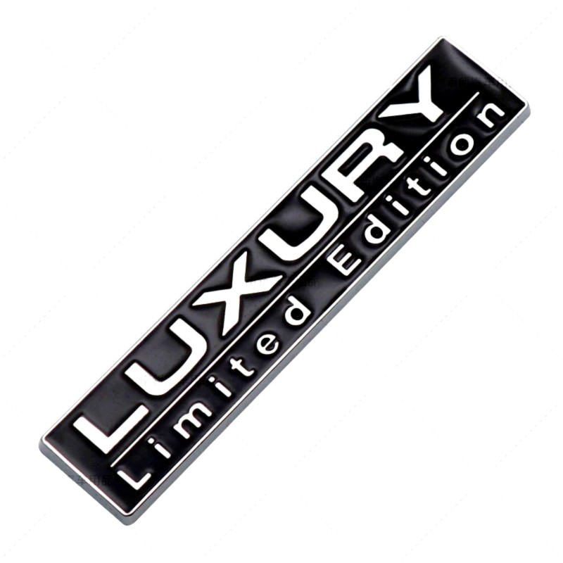 Emblema auto metalica LUXURY, reliefata 3D, dimensiune 7,5 x 1,5 cm - AVX-T140723-19 - AVEX