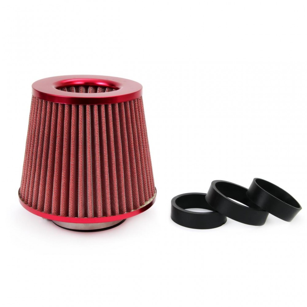 Filtru de aer conic rosu cu 3 adaptoare - AVX-AM01042 - AMIO
