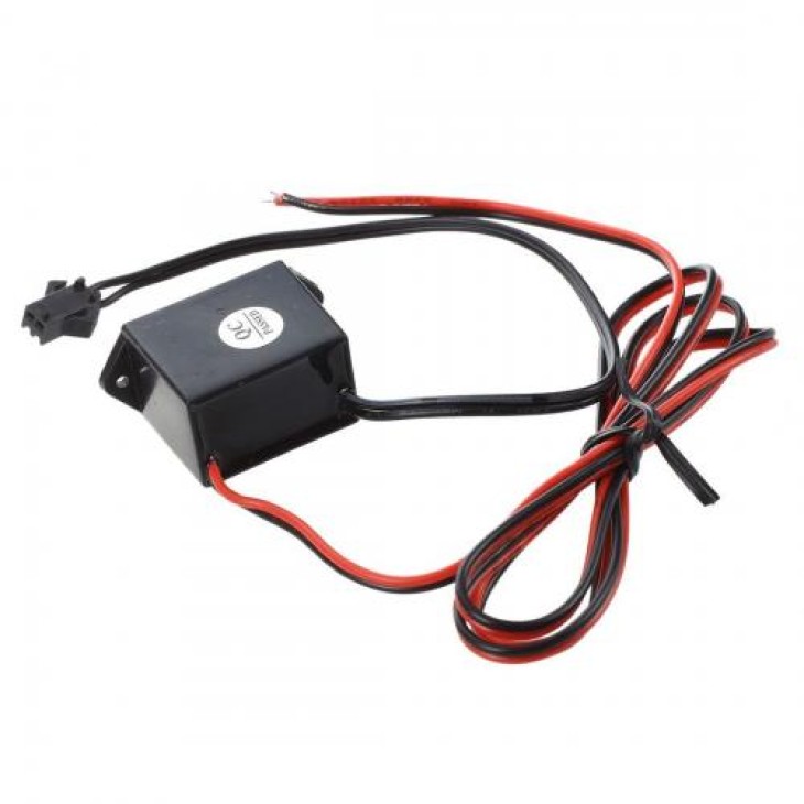 Fir Neon Auto EL Wire culoare Albastru, lungime 2M, alimentare 12V, droser inclus