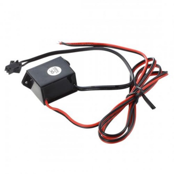 Fir Neon Auto EL Wire culoare Orange, lungime 5M, alimentare 12V, droser inclus - AVX-ELW-5M-O - AVEX