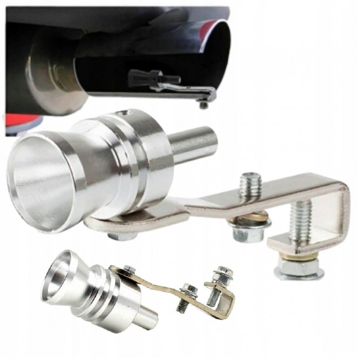 Fluier din aluminiu pentru toba marime L, compatibil cu motoare intre 2000 - 2400 cc - AVX-T1941 - AVEX