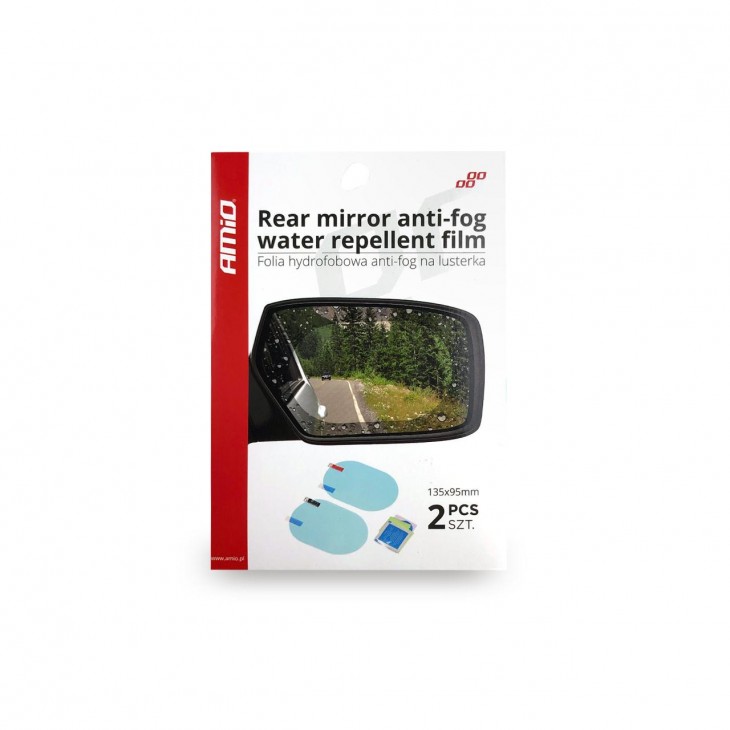 Folie anti-ceata pentru oglinzi, 135x95mm, set 2 buc. (ANTI-FOG) - AVX-AM02378 - AMIO