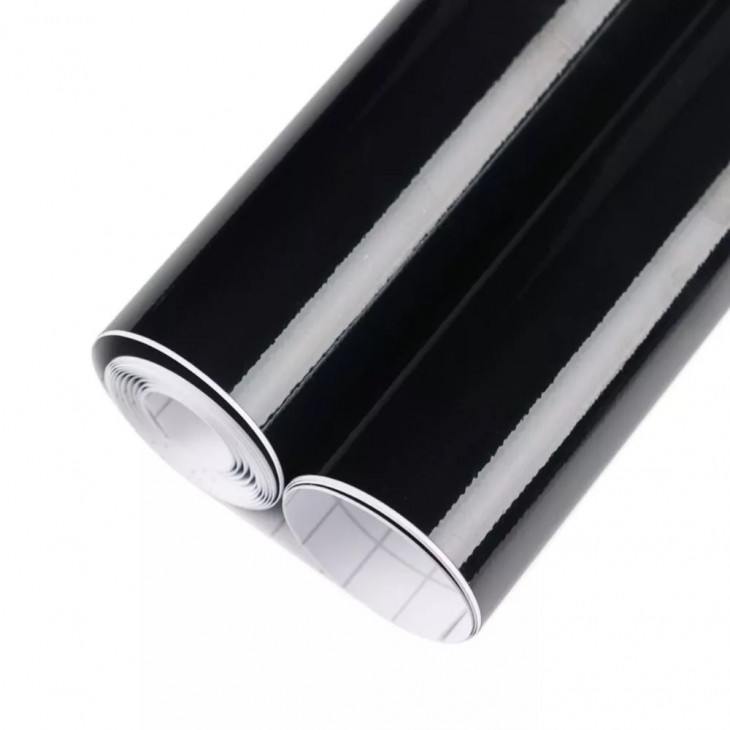 Folie auto pentru colantare integrala, Termoplastica, cu tehnologie BUBBLE FREE, culoare Negru, finisaj Lucios, dimensiune 3,0m x 1,52m - AVX-KX5045 - AVEX