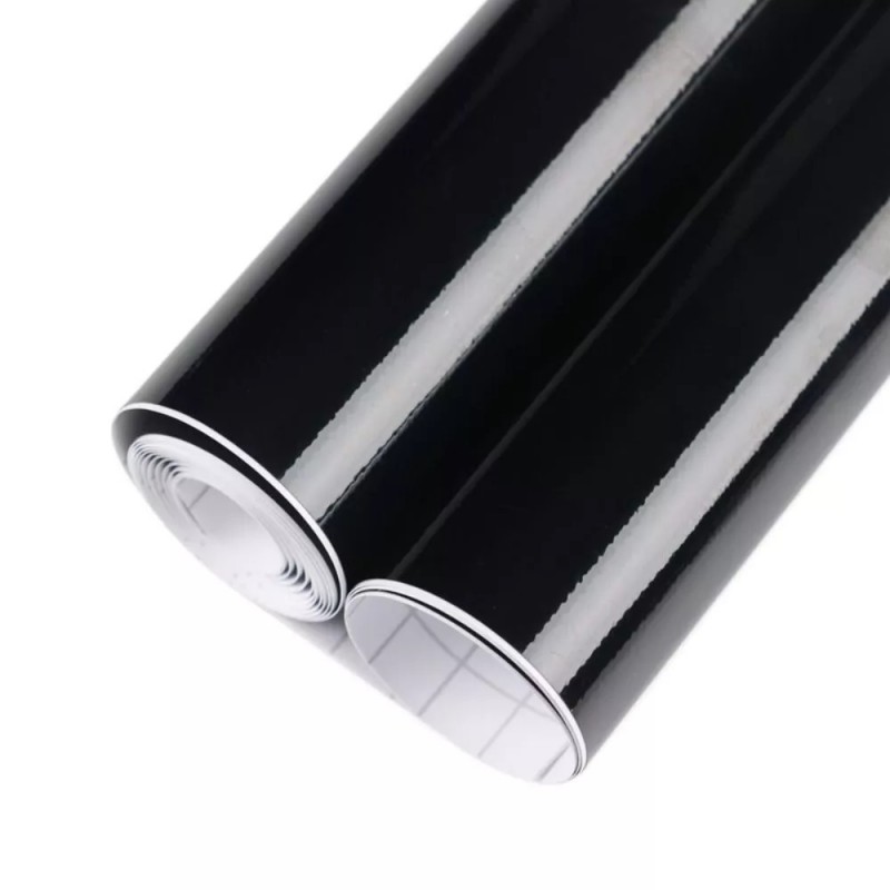 Folie auto pentru colantare integrala, Termoplastica, cu tehnologie BUBBLE FREE, culoare Negru, finisaj Lucios, dimensiune 3,0m x 1,52m - AVX-KX5045 - AVEX