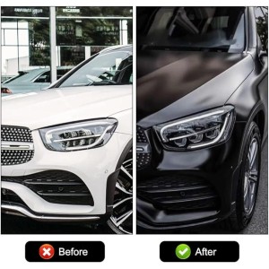 Folie auto pentru colantare integrala, Termoplastica, cu tehnologie "BUBBLE FREE", culoare Negru, finisaj Mat, dimensiune 3,0m x 1,52m