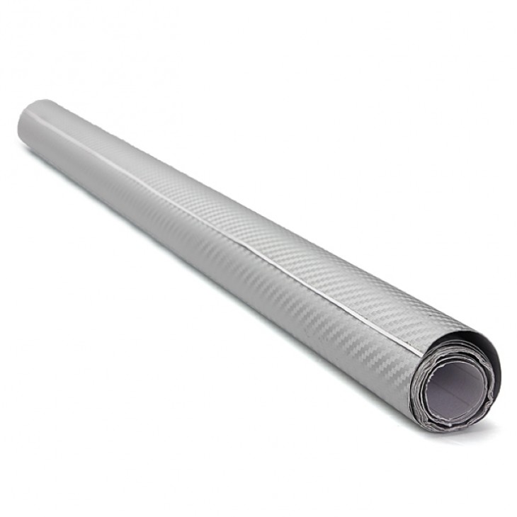 Folie colantare auto Carbon 3D - Argintiu (3m x 1,27m) - AVX-T1600 - AVEX